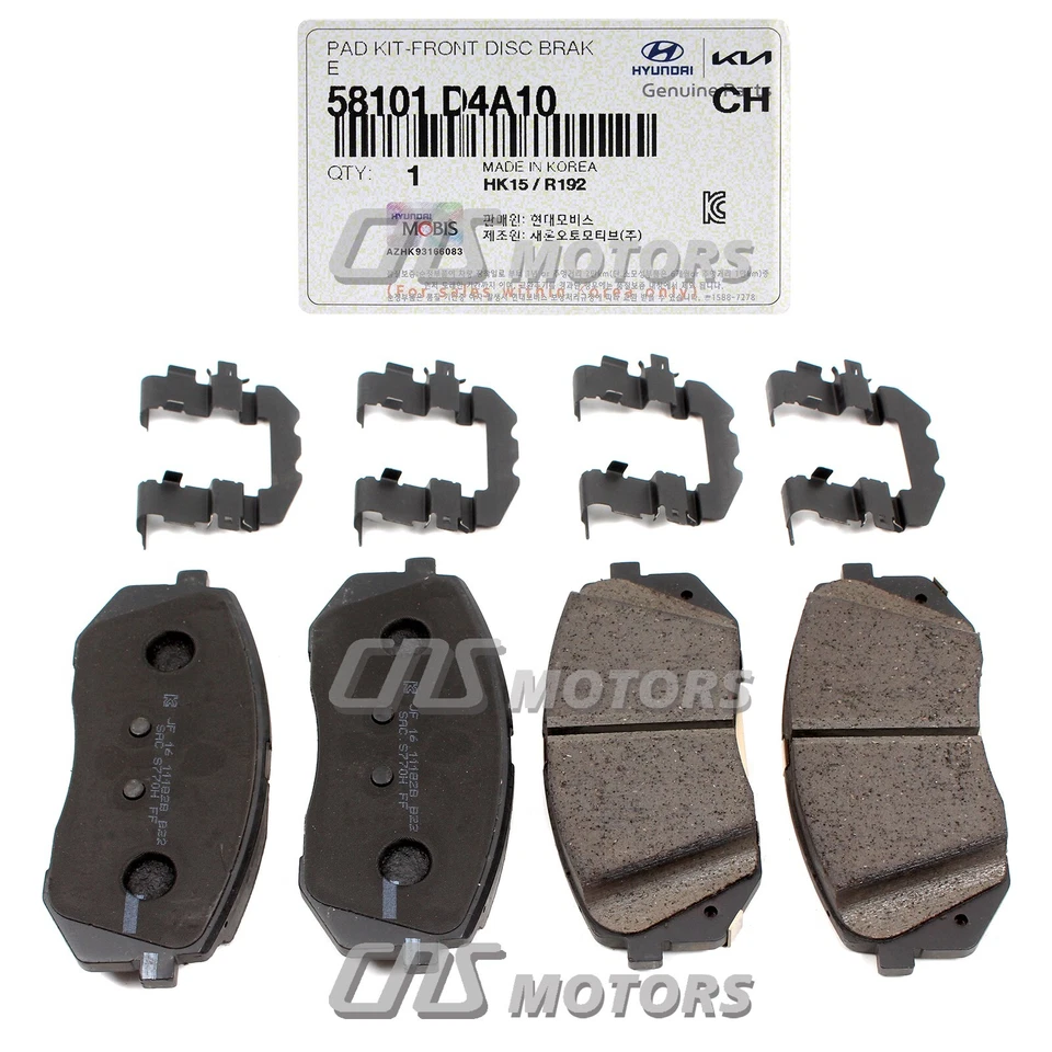 ⭐GENUINE⭐ Front Disc Brake Pads Set for 2016-20 Hyundai Sonata Optima 58101D4A10 Foto 3 de 4