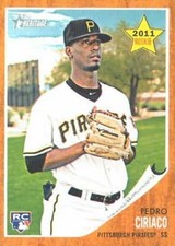 2011 Topps Heritage #229 Pedro Ciriaco RC Pittsburgh Pirates