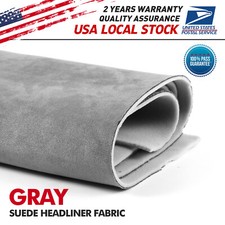 Auto Suede Headliner Fabric Foam Backed Easy Recover Roof Trunk Lining DIY 2PCS