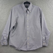 Jos A Banks Button Down Shirt Mens Medium Multi Colored Plaid Tailored Fit L/S