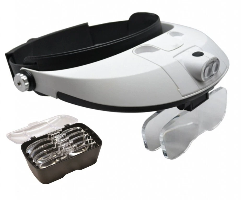 JSP BINOCULAR Loupe, All-in-one, 5 lenses, 2 LED Lights Set LO155