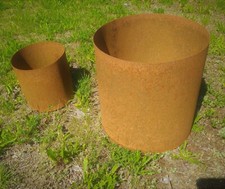 Pflanzkübel Blumenkübel Pflanzgefäß Hochbeet Blumentopf Edelrost stahl rostig