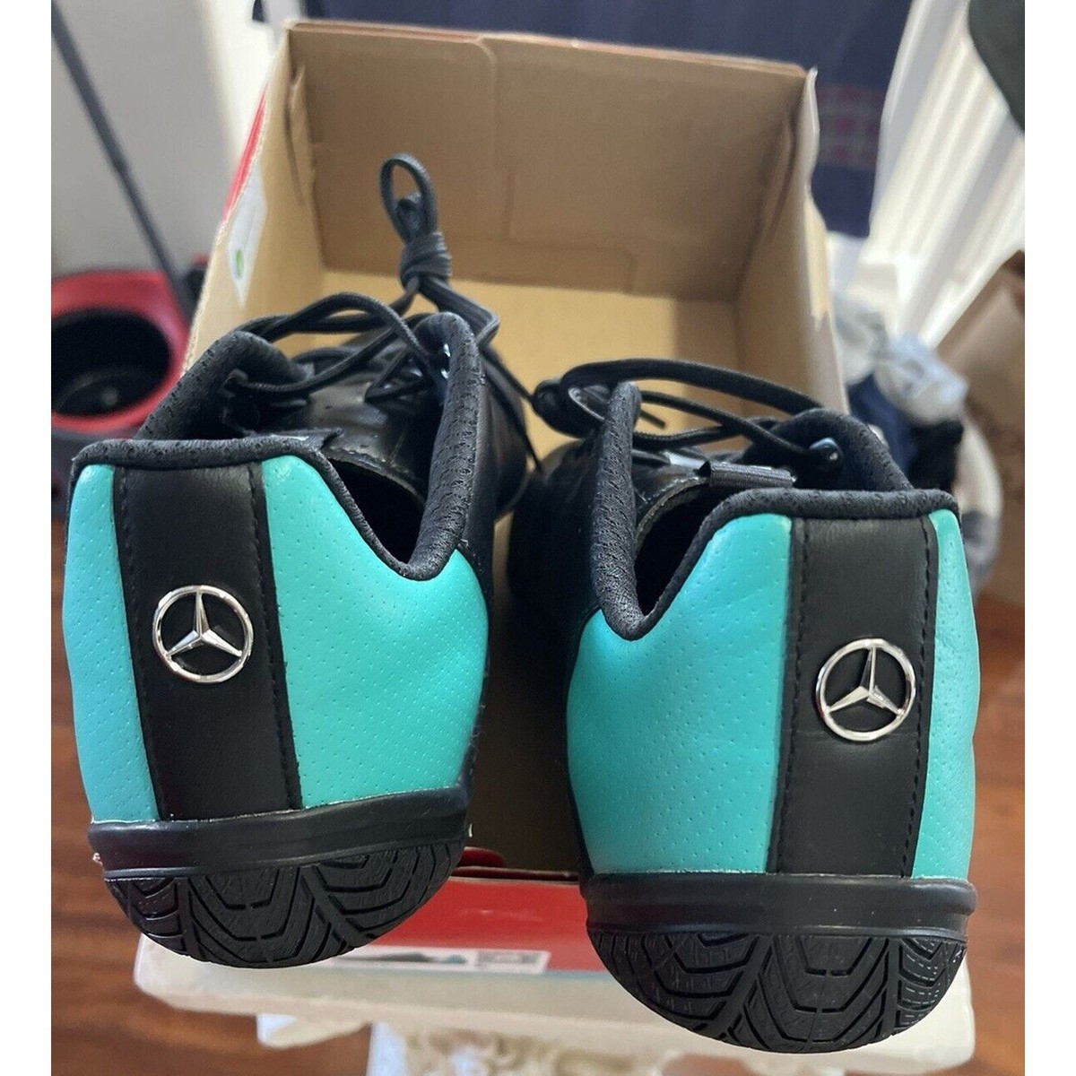New Puma Mercedes AMG Cat Lace Up Sz 10.5 Black Sneakers Casual Shoes Formula 1 Amazon.com | Puma Mens Mercedes AMG Petronas Drift Cat  main image 4