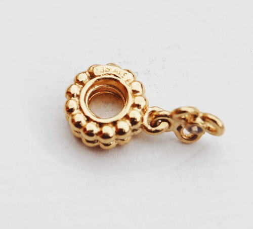 Pandora Original 14ct. Colgante Flor Dorada con Tanzanita - 750407TZ - Retirado - Imagen 3 de 3