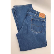 Men's Levi's 517 Bootcut Jeans Size 40x30 Denim Stonewash Color 5 Pocket 