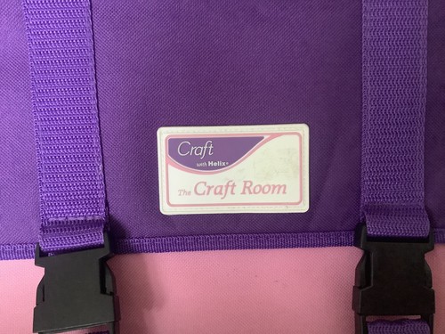 CRAFT BAG HELIX CRAFT ROOM Purple & Pink 7 Compartments FLEXIBLE The Craft Room - Picture 8 of 12