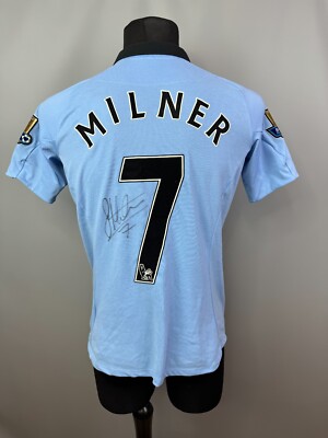 MANCHESTER CITY 2012 2013 MILNER HOME SHIRT FOOTBALL SOCCER UMBRO