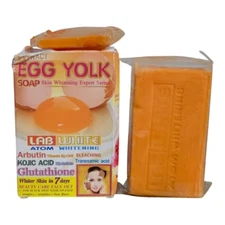 Extract L- white  Egg Yolk Face & Body Soap 1piece +Sample Small Size