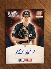 Kale Breaux 2014 Panini USA Baseball 18 U National Team Auto KB Bulldogs /499