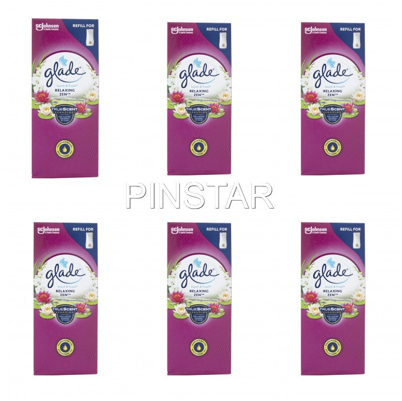 6 X RELAXING ZEN GLADE TOUCH N FRESH REFILLS HOME FRAGRANCE 10ML EACH
