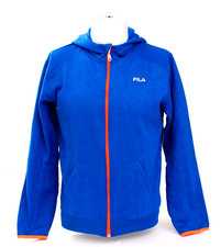 Fila Blue Zip Front Tech Hoodie Youth Boy's 14/16 NWT