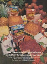 1971 Betty Crocker Cake Mixes - Upside-Down - "Take Your Pick" - Print Ad Photo