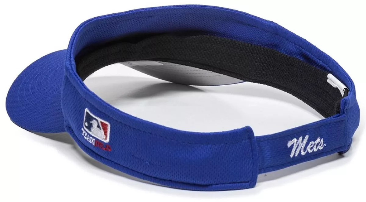 New York Mets MLB OC Sports Blue Mesh Golf Sun Visor Adult Men s