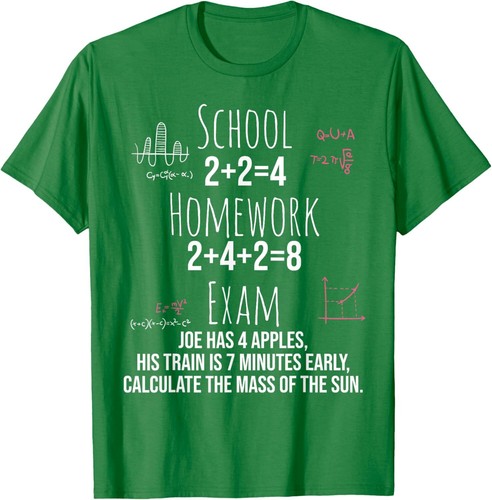 Funny Math gift for Teen Girls Tween Women Teacher College T-Shirt - Picture 13 of 17