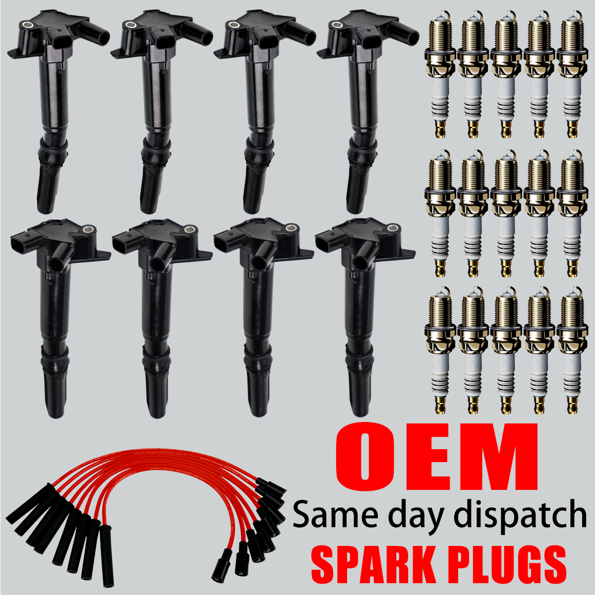 High-Performance 8X Ignition Coil & Iridium Spark Plug Kit for Ford F150 6.2L UF631 UF639