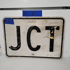 Street Traffic Road Highway Sign JUNCTION White JCT  21"X 15"  12-241