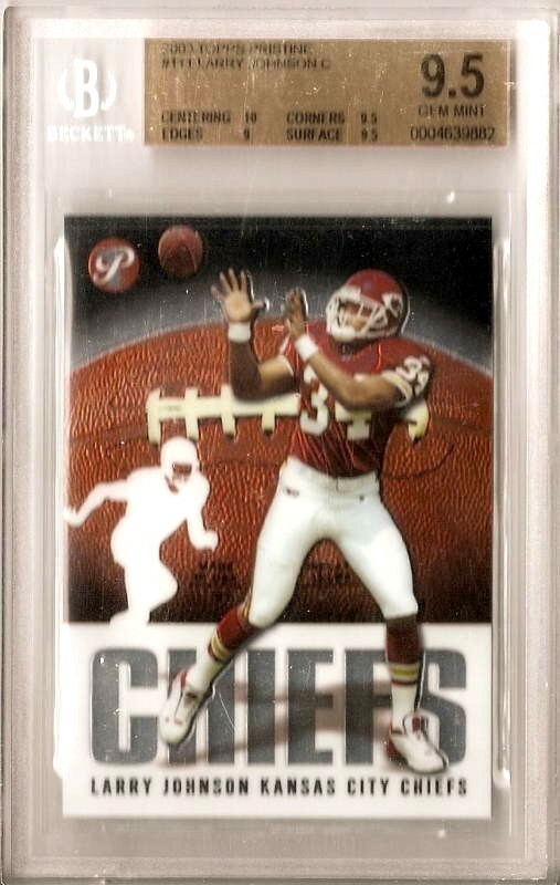 Larry Johnson RC 2003 Topps Pristine ROOKIE BGS9.5 GEM MINT!KANSAS CITY RC RB