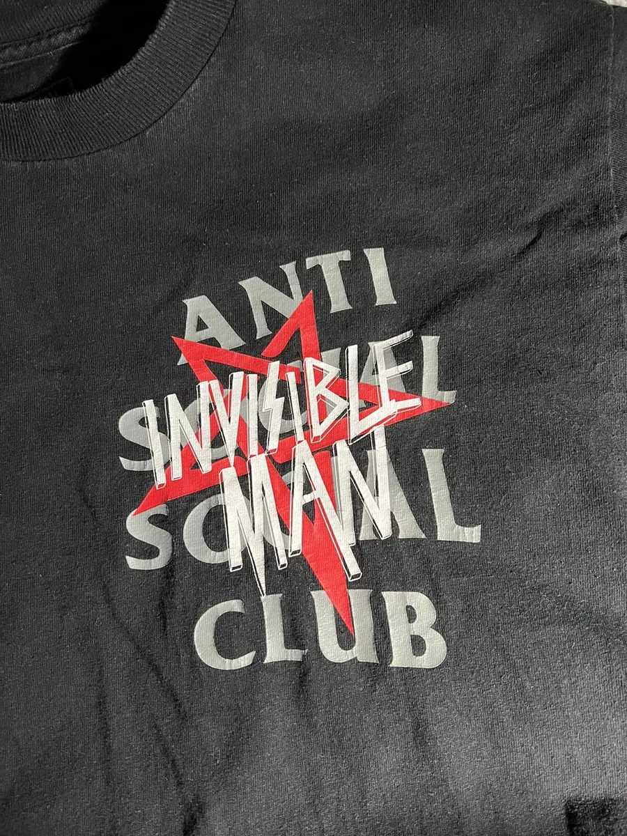 Anti Social Social Club X Invisible Man Tee Size M Authentic | eBay