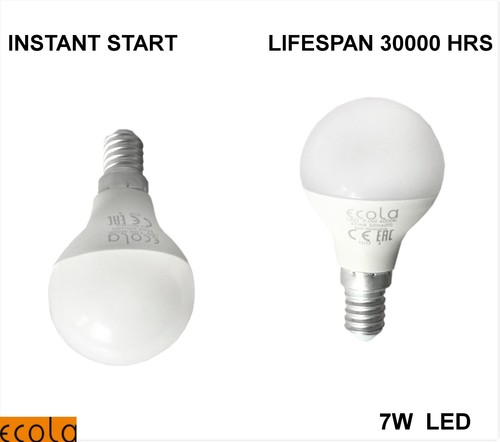 7W LED E27 ES/E14 SES G45 ECO PELOTA DE GOLF Bombilla de globo pequeño CÁLIDO/DÍA/FRÍO - Imagen 7 de 11