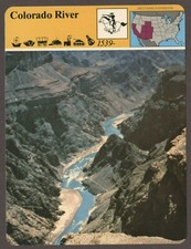 Colorado River Story of America Old West History Card