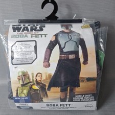 Star Wars Book of Boba Fett Cosplay Costume Adult Men's Size M 28-30 NEW