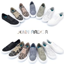 JENN ARDOR Women's Casual Sneakers Classic Slip On Comfort Low Top Canvas Shoes