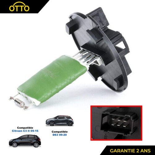 Widerstand GebläSe Innenraum Klimaanlage FüR CitroëN C3 II 09-16 6441CT-image