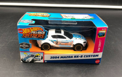Hot Wheels Pull-Back Speeders HW Drift #1/4 2004 Mazda RX-8 Custom