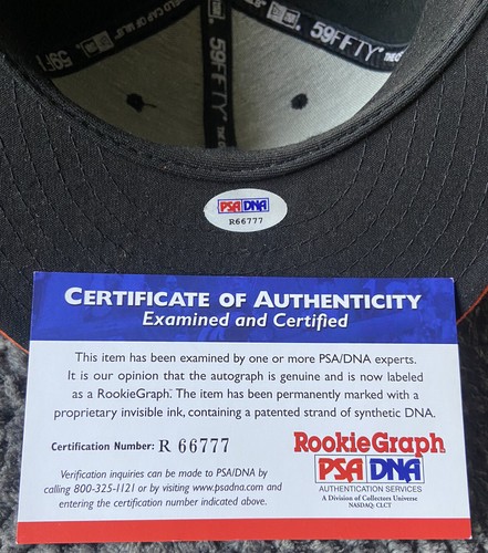 RARE Manny Machado AUTO SIGNED Orioles Rookie Draft Season Baseball Cap- PSA COA - Picture 4 of 4