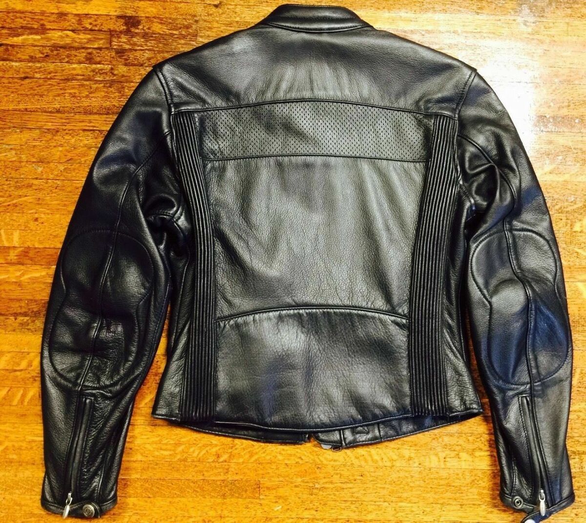 Harley Davidson Leather Jacket Perforated Black & White Harley Davidson Leather Jacket Perforated Black & White