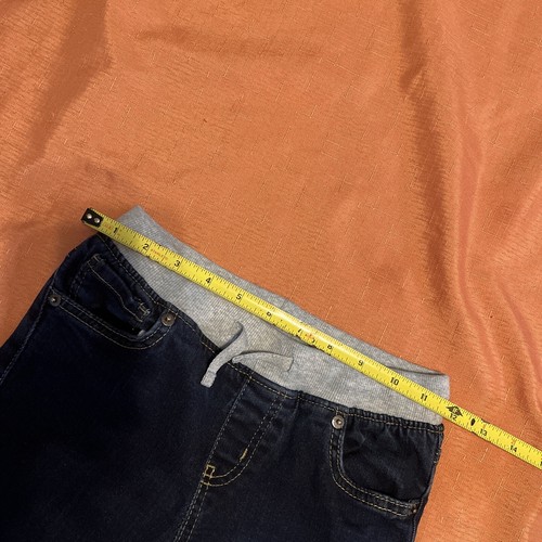 Cat & Jack Skinny Fit Size 10 Pull On Drawstring 5 Pocket Blue Jean Pants - Picture 5 of 10
