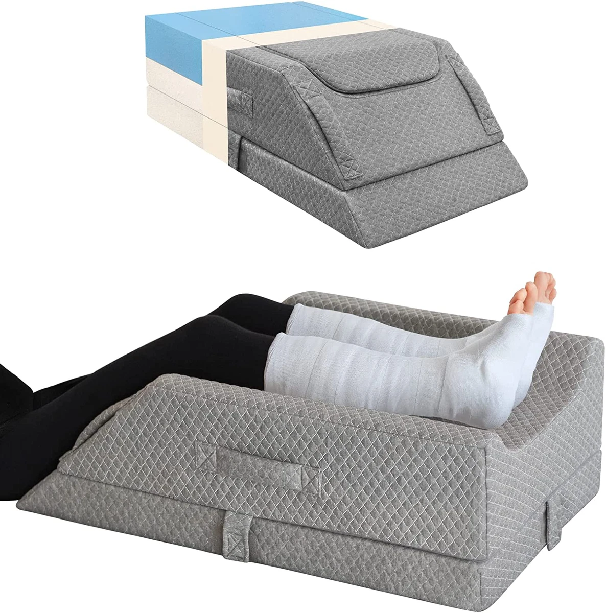 Adjustable Leg Elevation Pillows for Swelling after Surgery