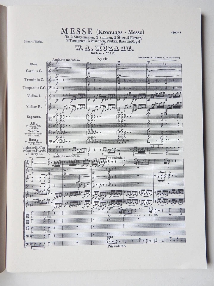 Wolfgang Amadeus Mozart - Two Masses K 317 & 337  Kalmus Study Scores miniature - Image 3 of 3