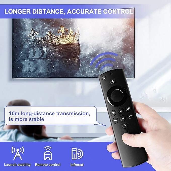 Fernbedienung PE59CV DR49WK B für Amazon Fire TV Stick 4K 2. Gen Square Ersatz e