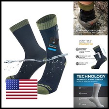 DexShell Thermlite Waterproof Socks OLV Black Unisex Crew XL