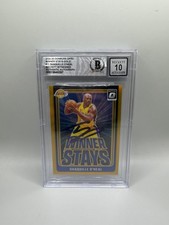 Shaquille O’Neal Signed 2024 Donruss Optic Winner Stays Gold /10 Beckett 10 Auto