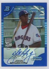 2005 Bowman Draft Chrome Blue Refractor 47/150 John Mayberry Jr #BDP169 Auto e6p