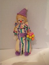 Vintage Rubber Face Clown Doll 15 tall
