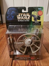 Star Wars Power Of The Force 2 Millennium Falcon Gunner Station W  Han Solo NEW
