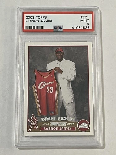 2003 Topps LeBron James Rookie - PSA 9 - #221