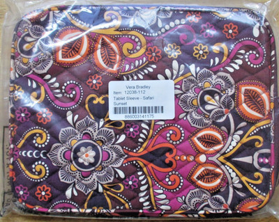 Vera Bradley ~ Safari Sunset #12038-112 * Tablet Sleeve ~ NEW ~ iPad Case