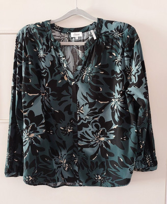 s.Oliver Damen Bluse Tunika 44 dunkel grün dunkles türkis
