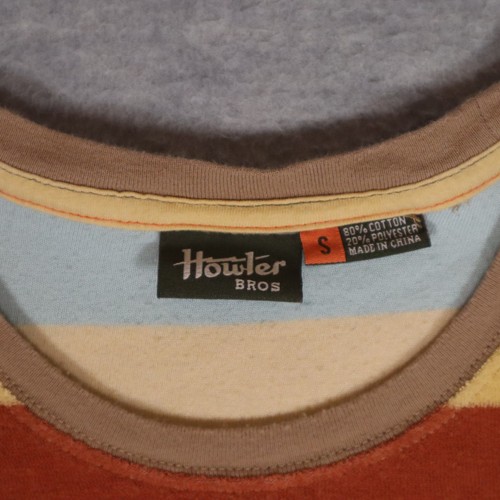 Howler Bros Terry Cloth Tee T Shirt Mens Small Fruit Stripe Colorway Retro - Picture 3 of 5