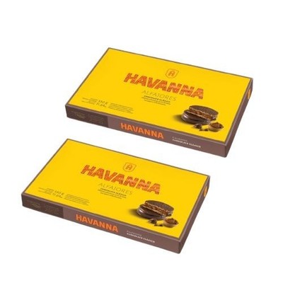 2-Pack Havanna Alfajor, Box of 6 Alfajores Ea - Chocolate w/ Dulce de Leche