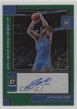 2022 Panini Donruss Optic Signature Series Green Prizm Jaylin Williams Auto uk2
