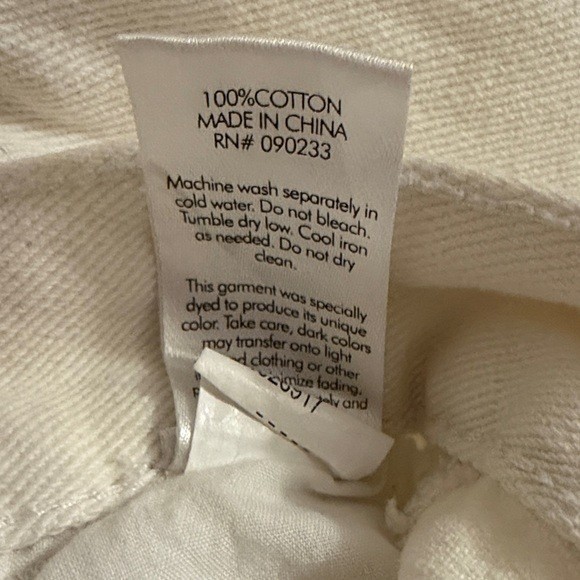 PacSun Womens High Rise Carpenter Pants Cream Off White Cotton Size 26 Utility thumbnail 6