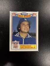 Fernando Valenzuela #11 1987 Topps Glossy All-Stars Dodgers Baseball MINT