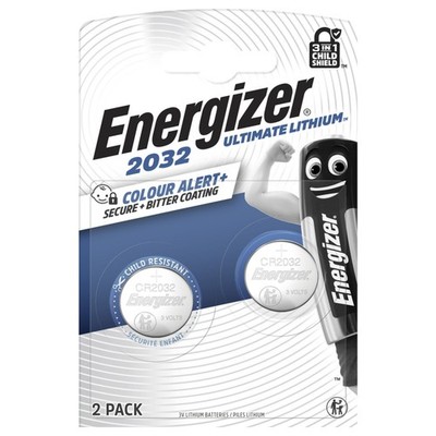 Energizer CR2032 Ultimate Batterie 2 Stück Knopfzelle 3V CR-2032 2er Blister