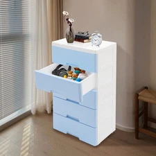 Plastic Drawers Dresser, Storage Cabinet with Drawers, Closet Drawers Dresser