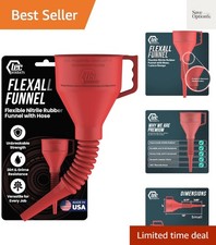 Flexall Long Flexible Funnels - Automotive Oil Funnel With Hose Durable Nitr...